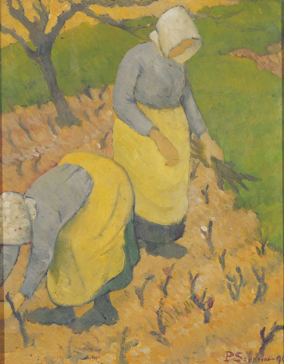 Kvinnor i vingården, 1890 av Paul Sérusier