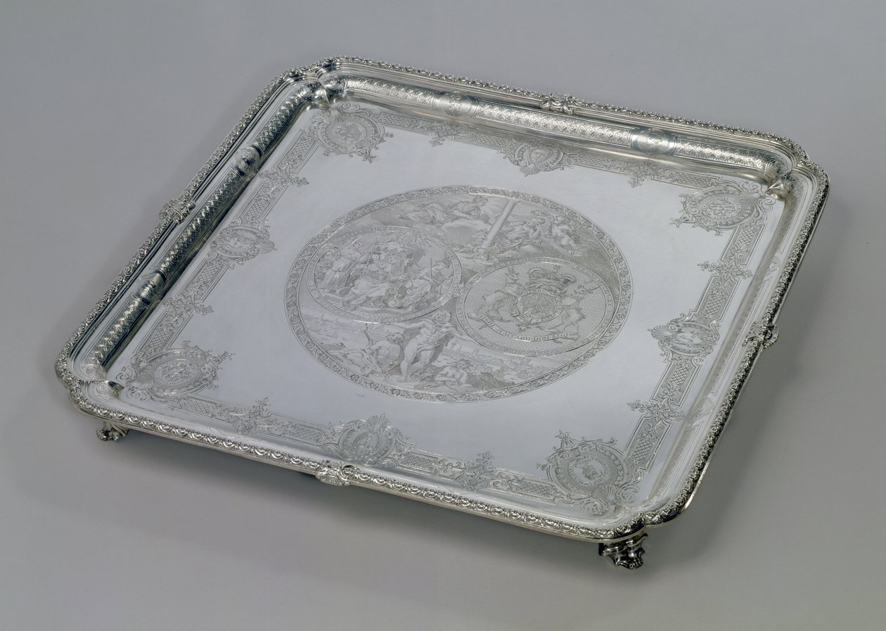 The Walpole Salver, 1728 (silver) av Paul de Lamerie