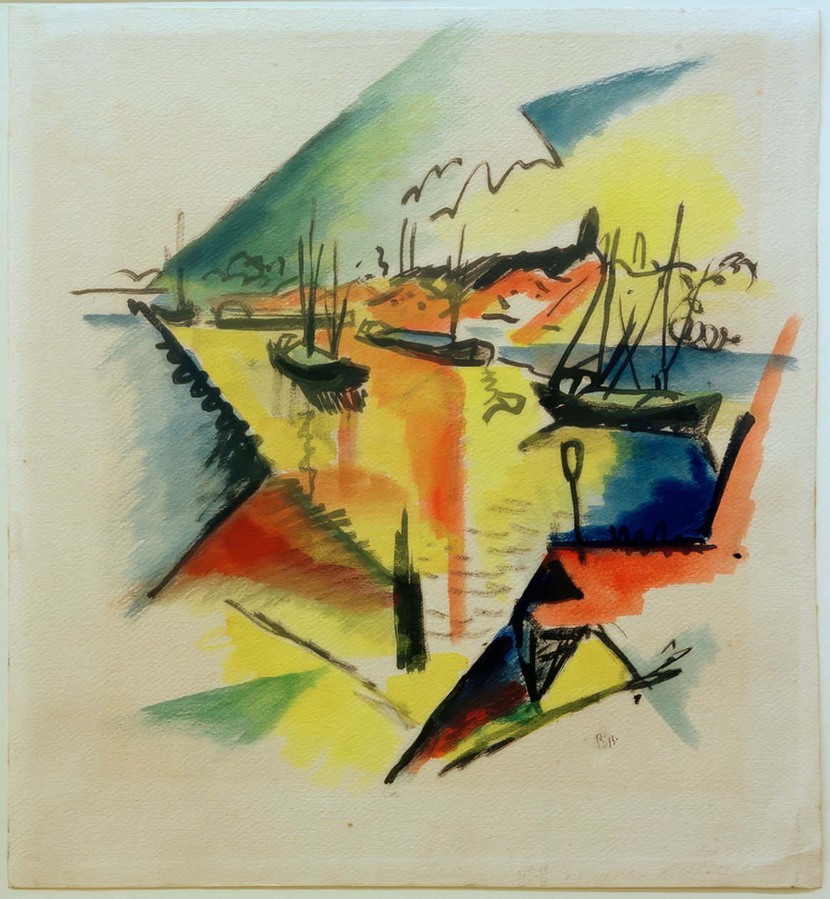 Rheinischer Industriehafen av Paul Adolf Seehaus