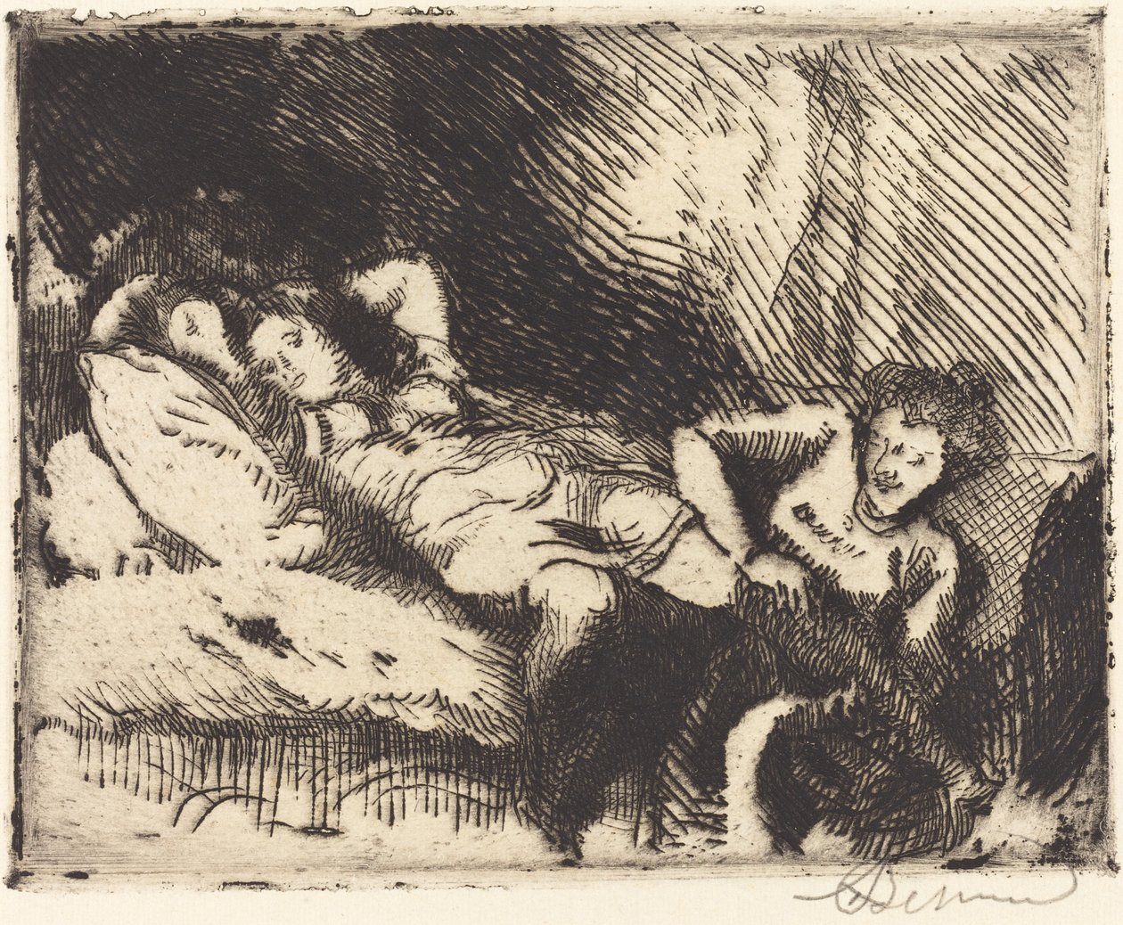 Går till sängs Le coucher, 1913. av Paul Albert Besnard