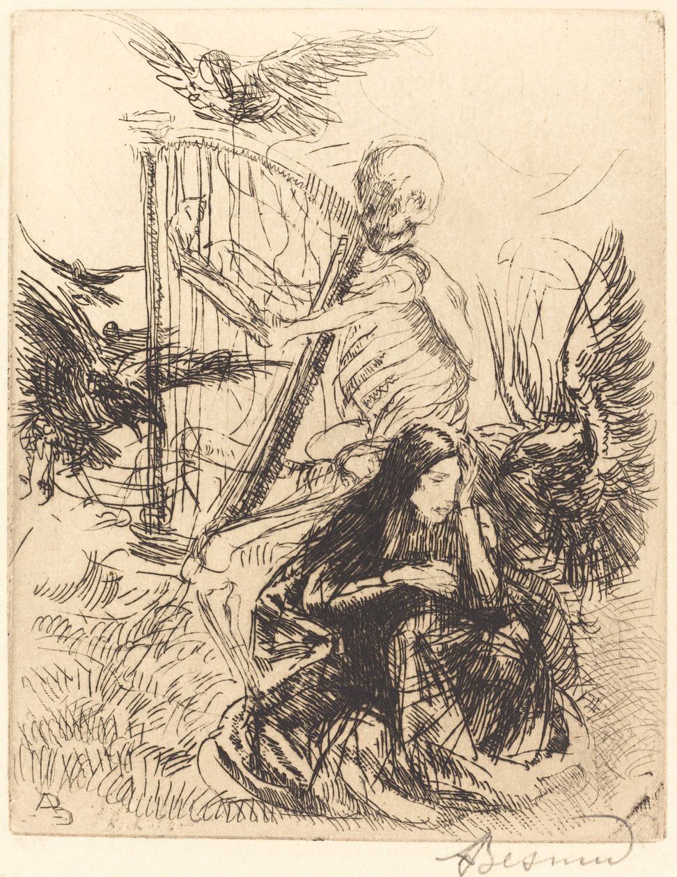 Musiker Musiker, 1900. av Paul Albert Besnard