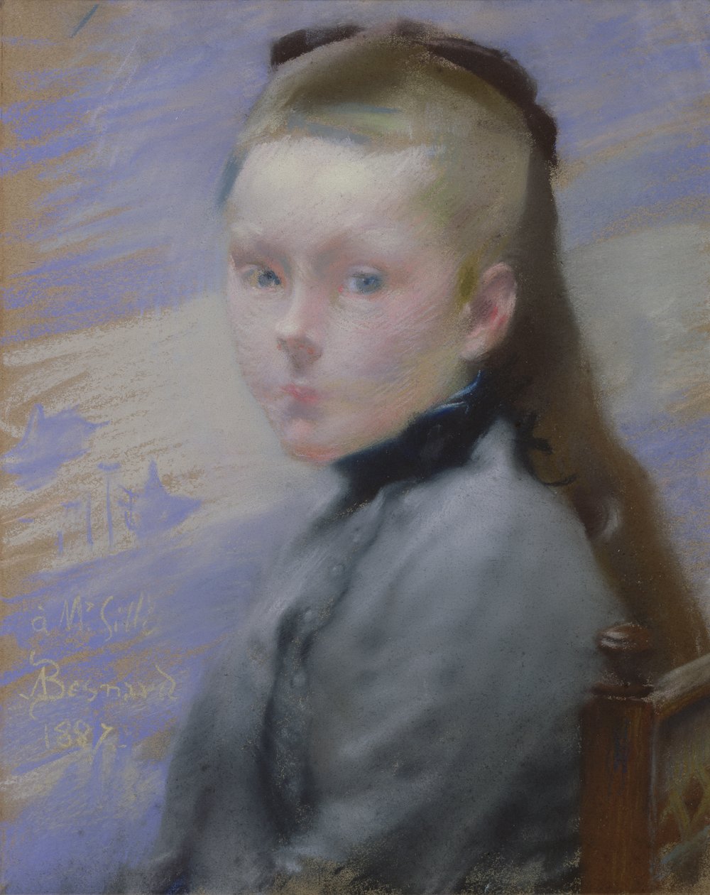 Porträtt av konstnärens dotter av Paul Albert Besnard