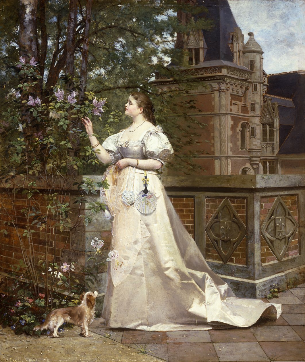 Plocka syrener, 1874 av Paul Alphonse Viry