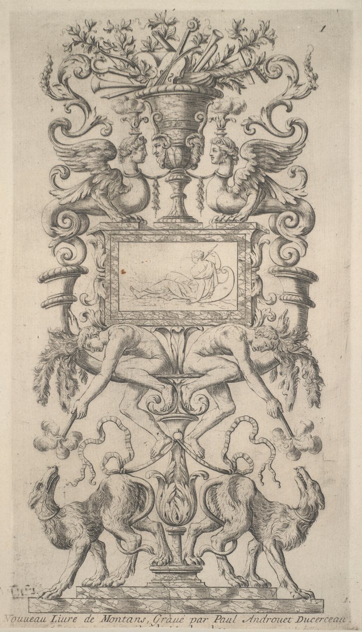 Dekorativ design av Paul Androuet Du Cerceau