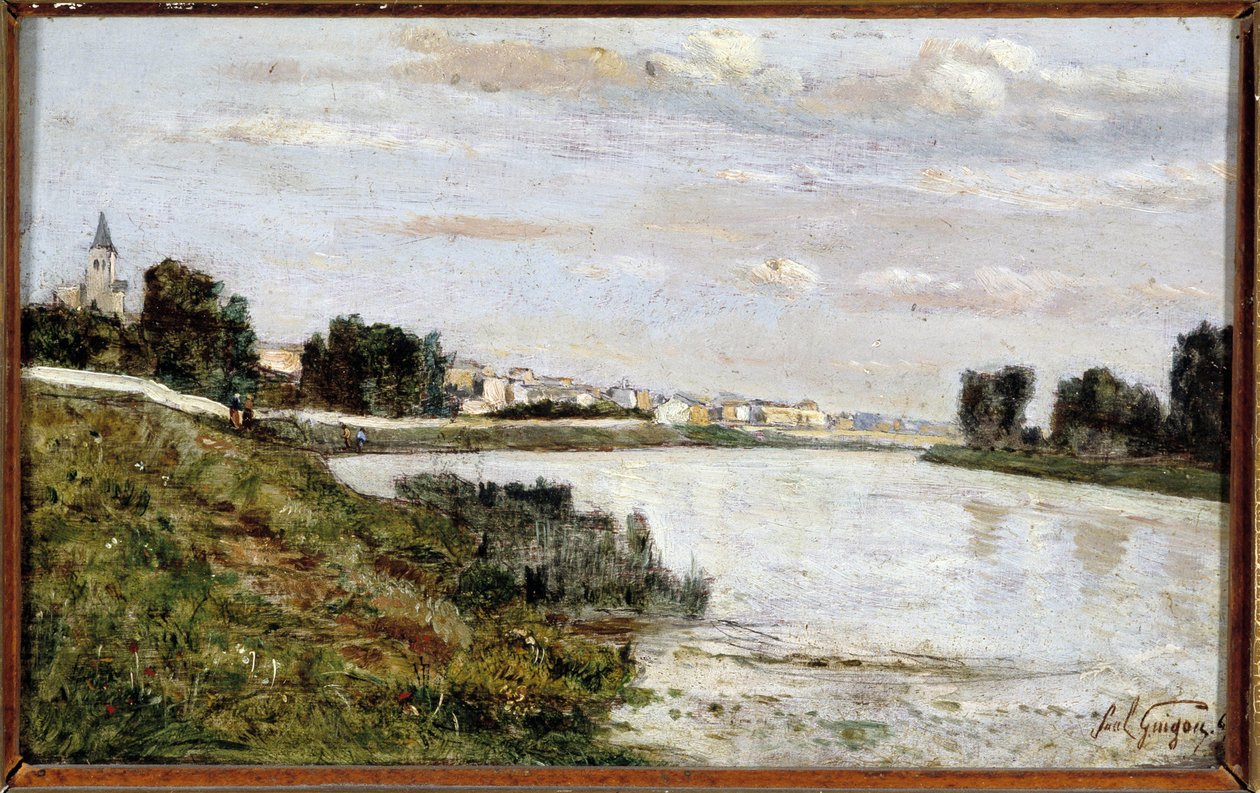 Utsikt över Triel (Triel sur Seine) av Paul Camille Guigou