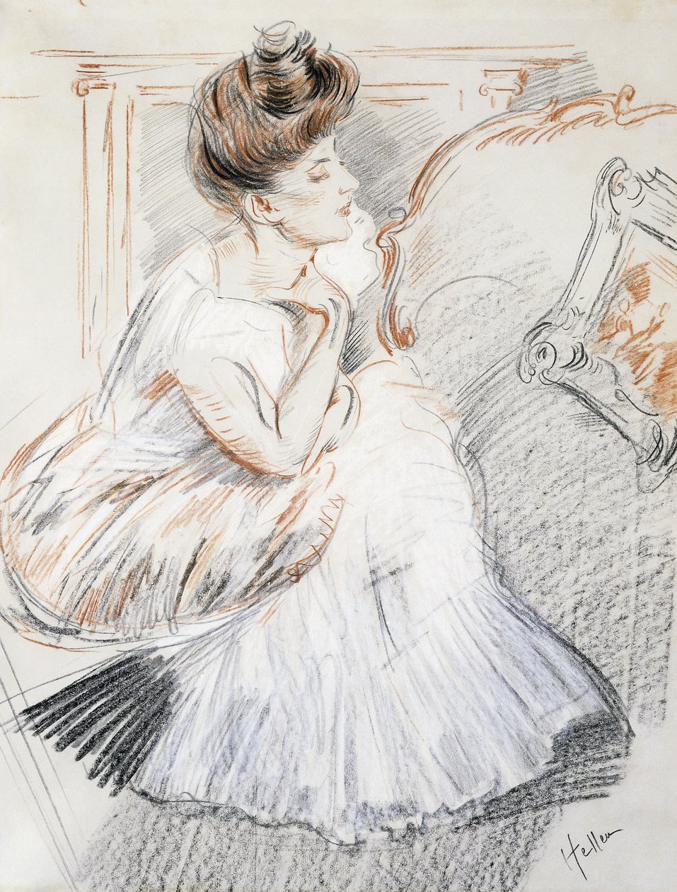 Madame Helleu, c.1900-02 av Paul Cesar Helleu