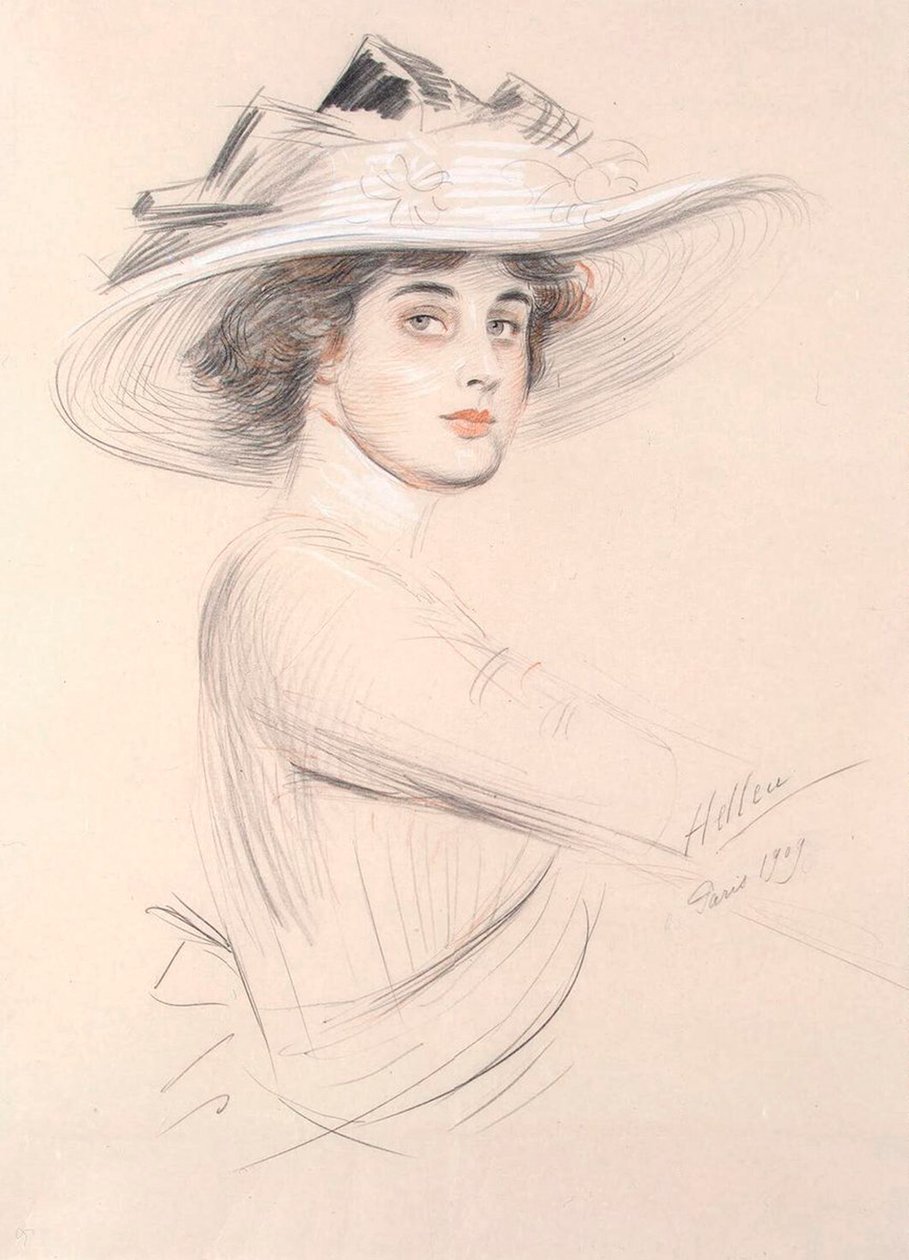 Porträtt av en kvinna, 1909. av Paul Cesar Helleu