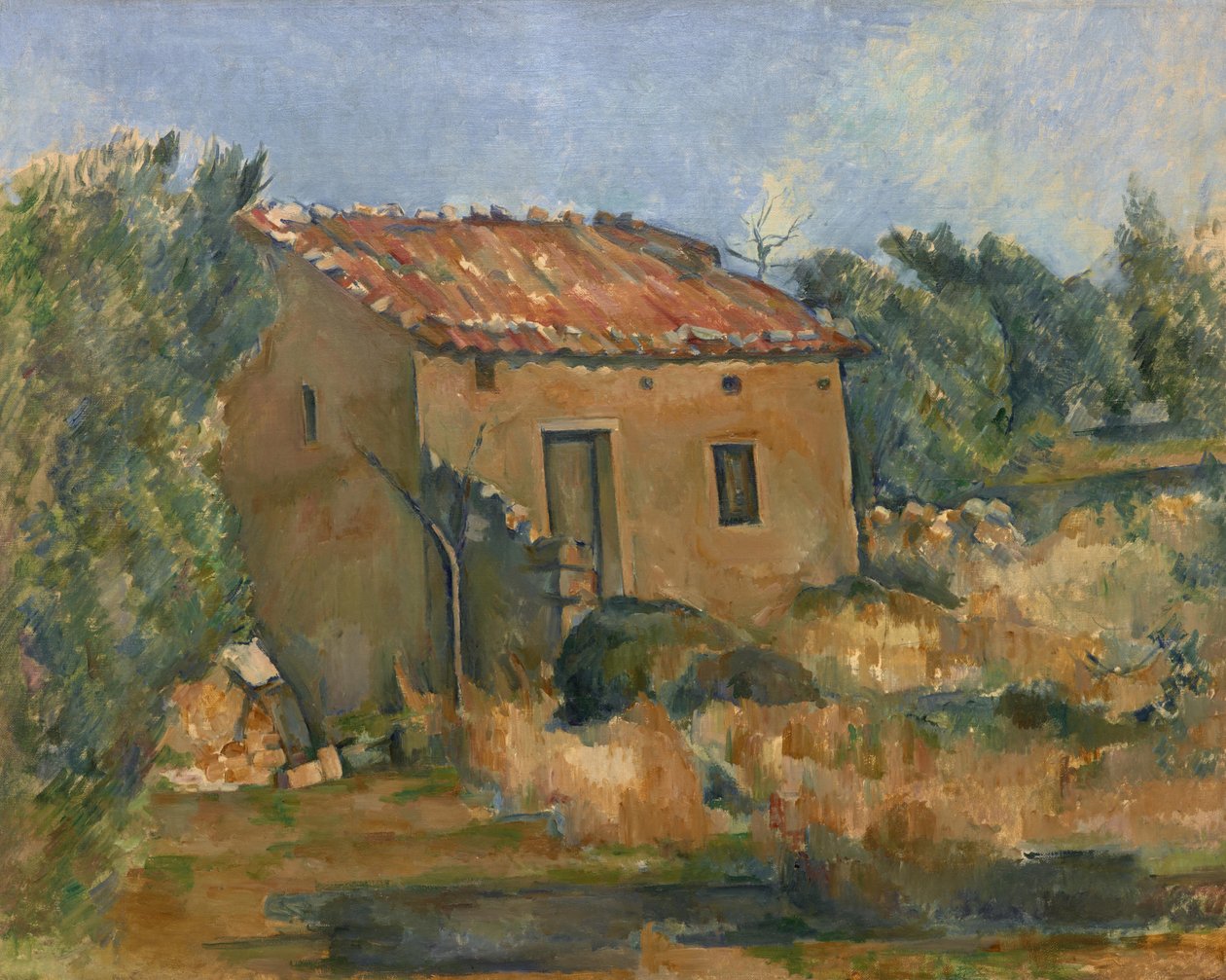 Övergivet hus nära Aix-en-Provence av Paul Cézanne