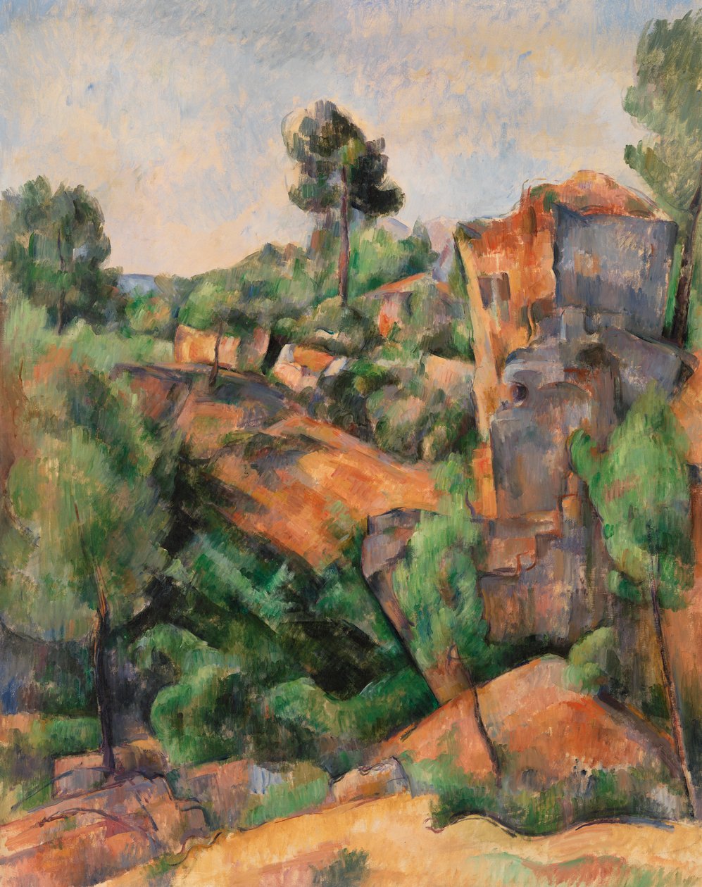 Bibemus Quarry, ca 1895 (olja på duk) av Paul Cézanne