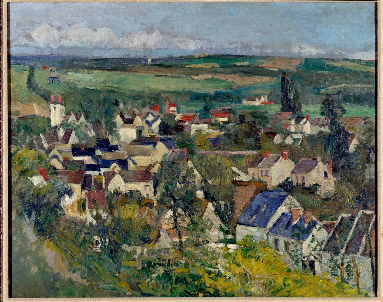 Panoramautsikt över Auvers-sur-Oise av Paul Cézanne