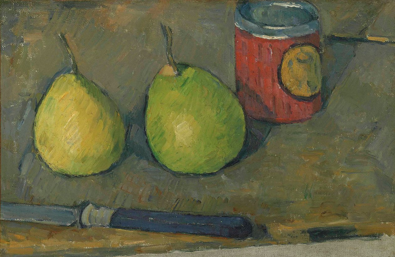 Päron och kniv av Paul Cézanne