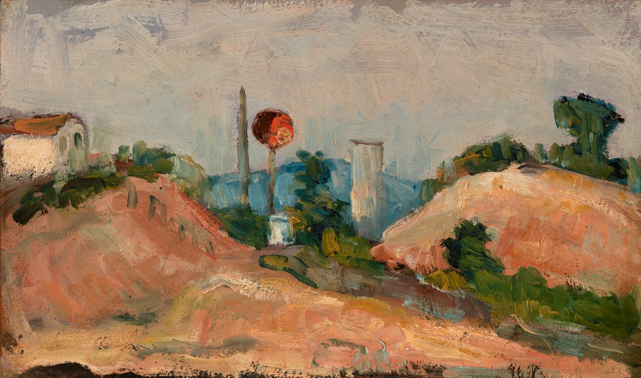 Railroad Cut av Paul Cézanne
