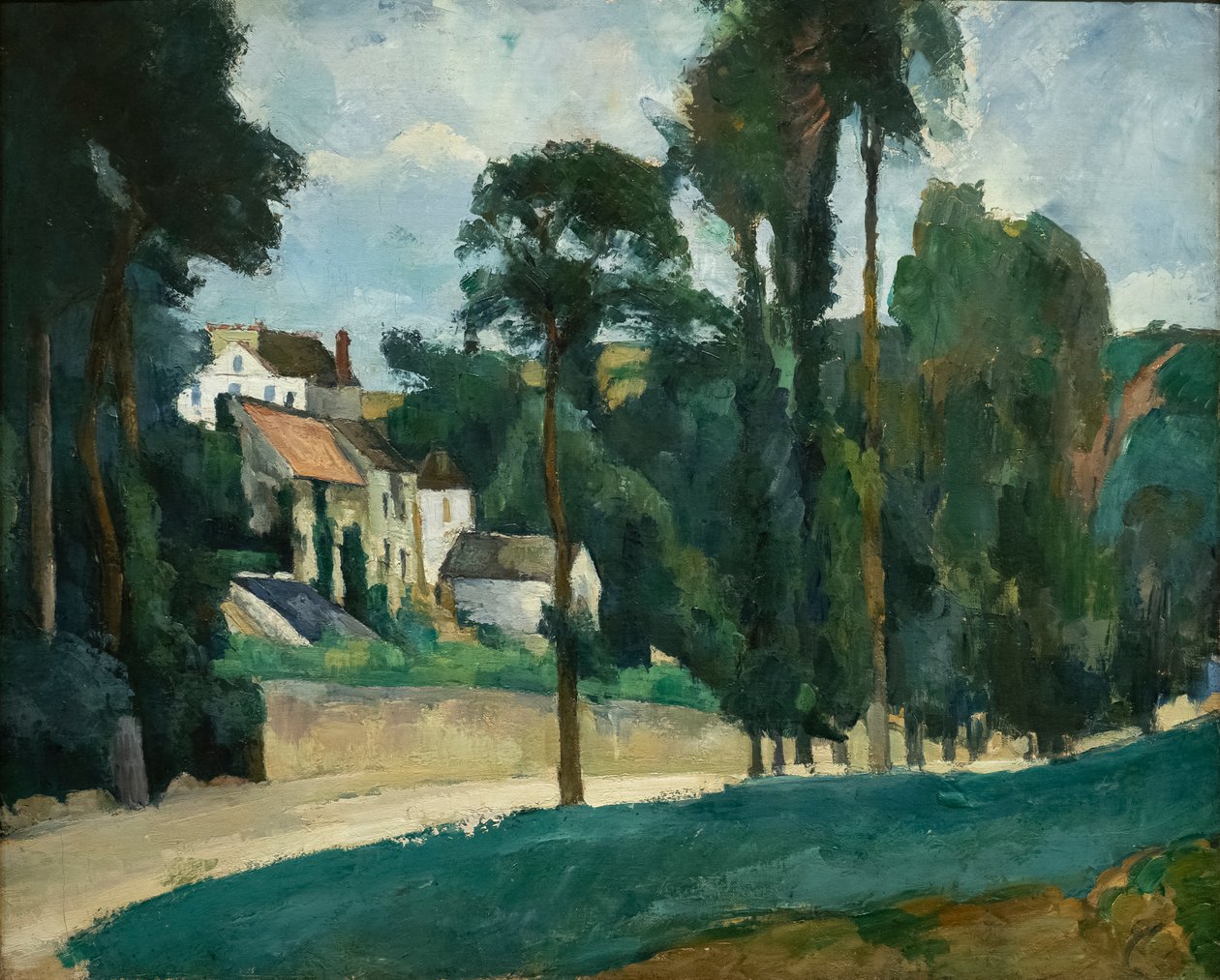 Väg i Pontoise (Clos des Mathurins) av Paul Cézanne