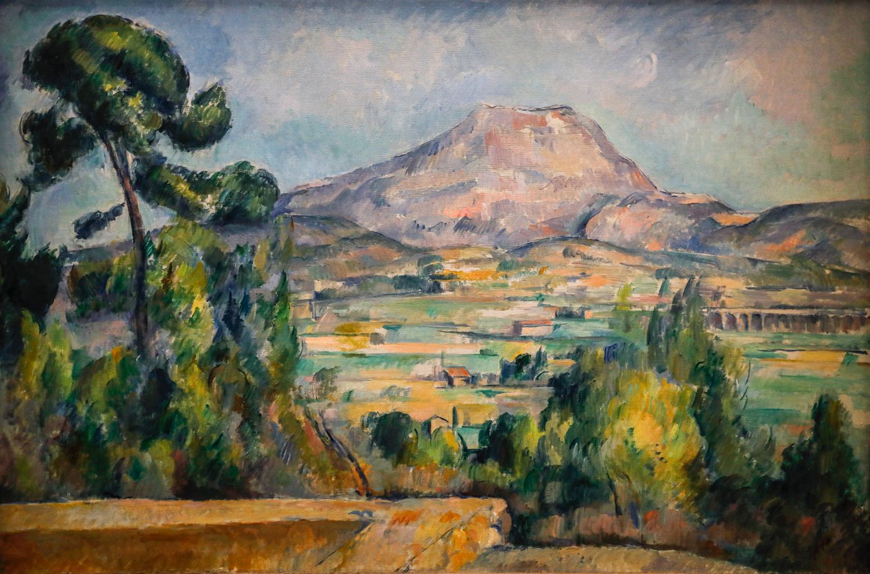 Sainte-Victoire Mountain 1890 (Olja på duk) av Paul Cézanne