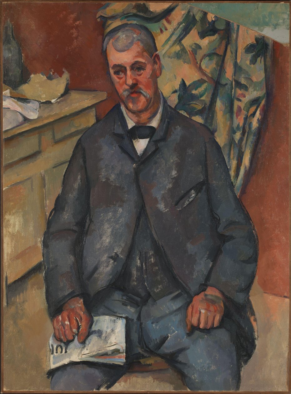 Sittande man av Paul Cézanne
