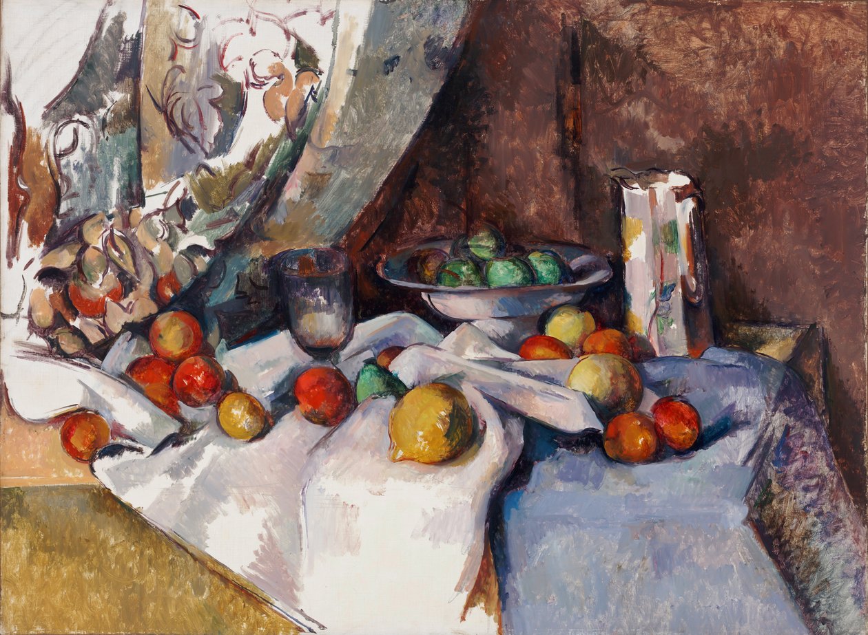 Stilleben med äpplen av Paul Cézanne