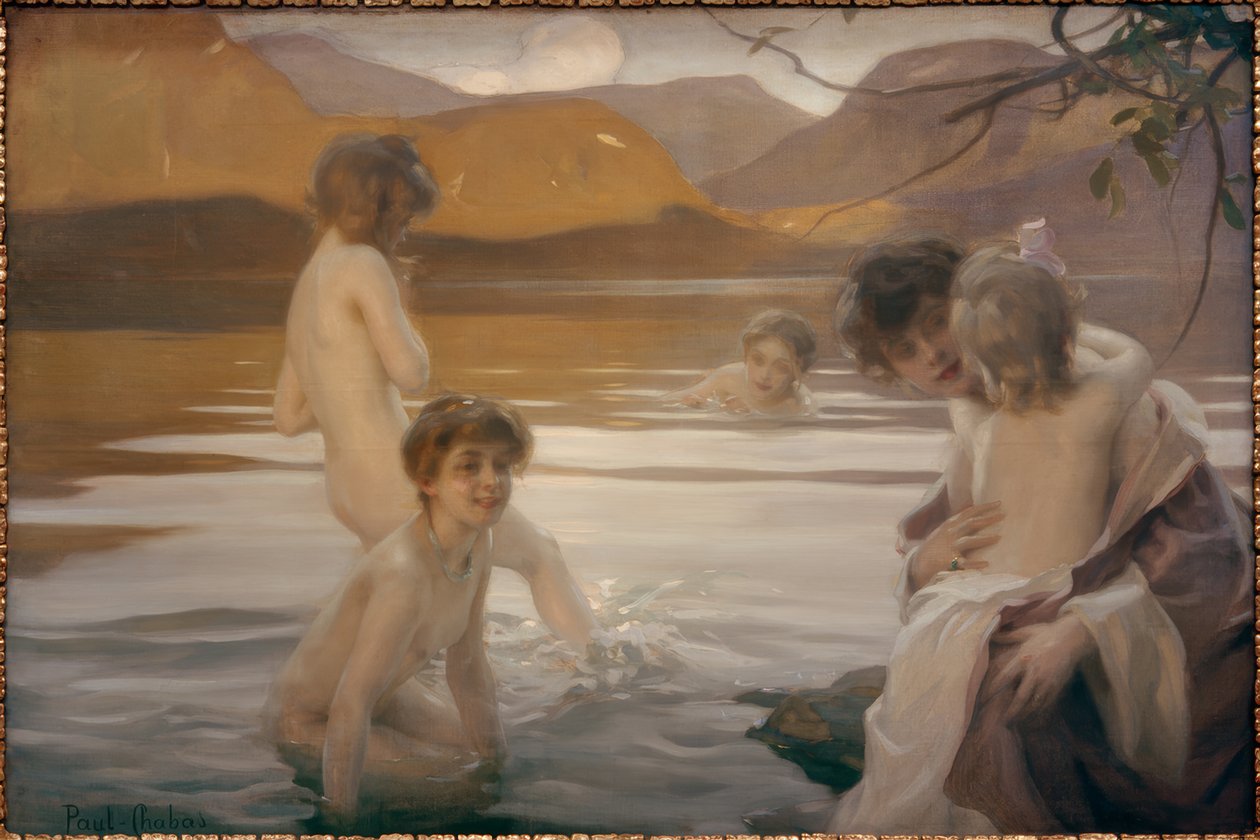 Första badet av Paul Chabas