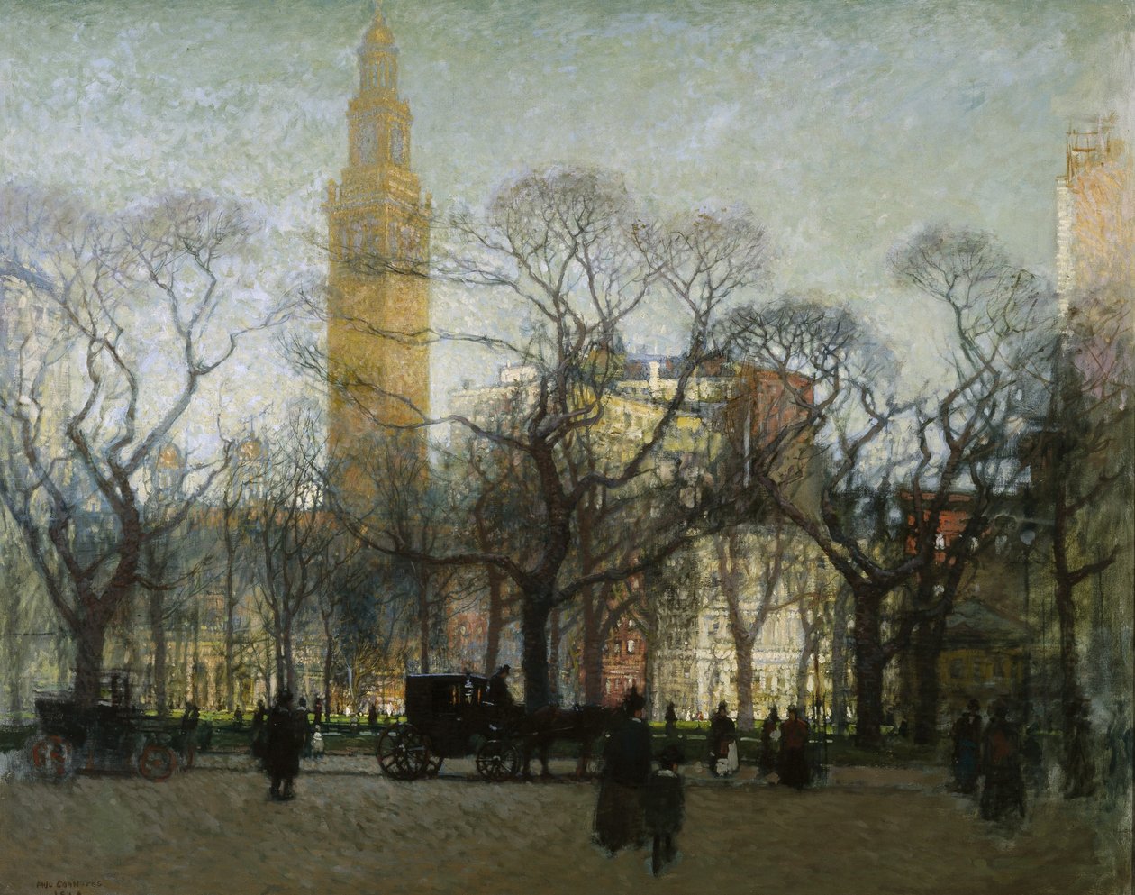 Eftermiddag Madison Square av Paul Cornoyer