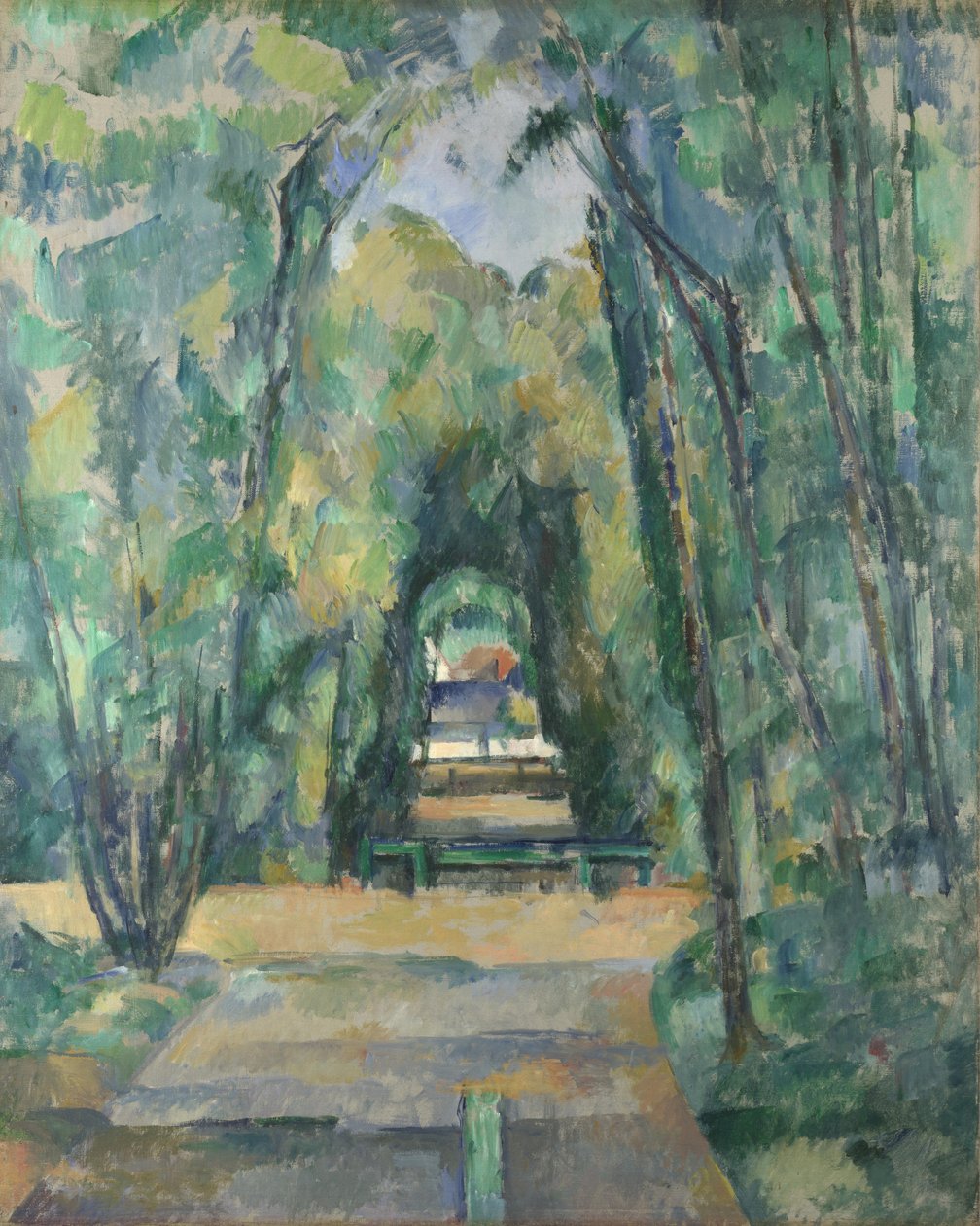 Avenue i Chantilly, 1888 av Paul Cézanne