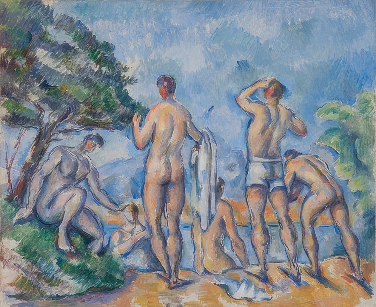 Badning. 1890-92 av Paul Cézanne