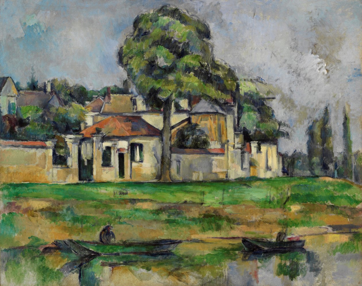 Banks of the Marne, ca. 1888 av Paul Cézanne