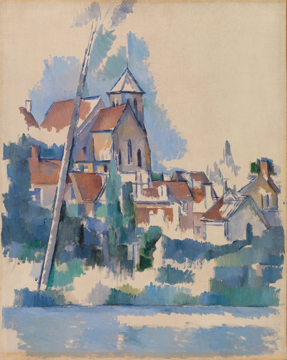 Kyrkan i Montigny-sur-Loing (Kyrkan i Montigny-sur-Loing) av Paul Cézanne