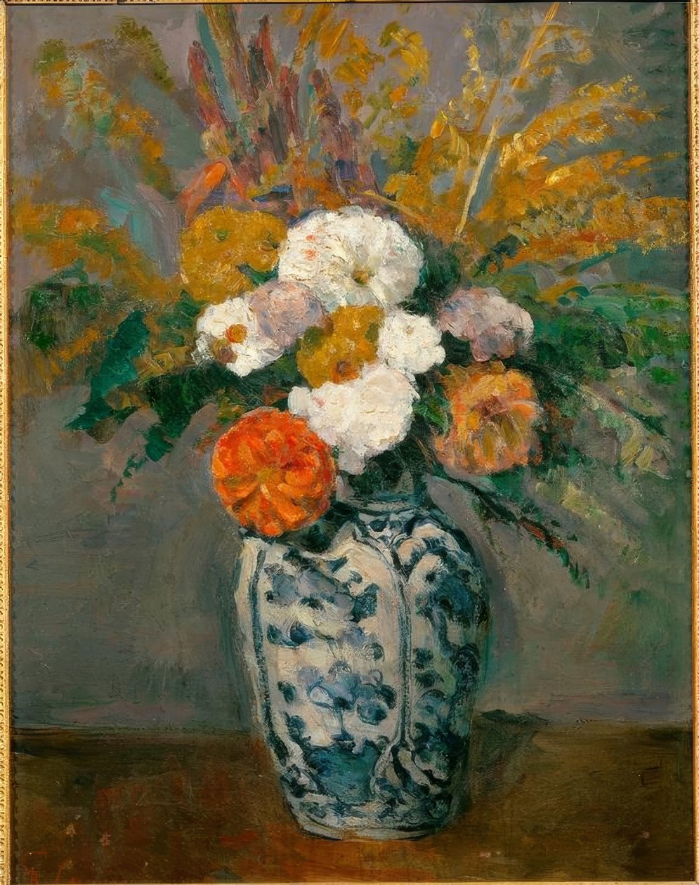 Dahlior av Paul Cézanne