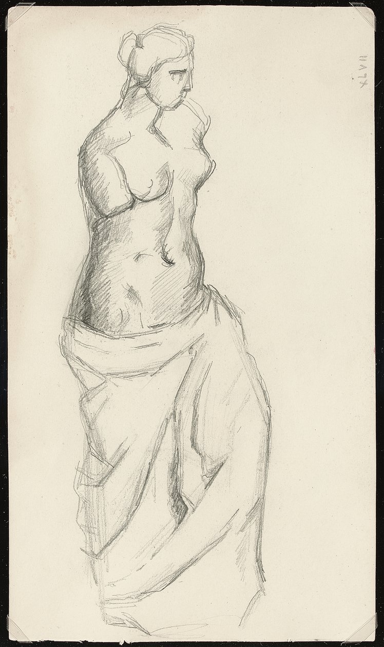 Från antiken: Venus de Milo, c.1872-73 av Paul Cézanne