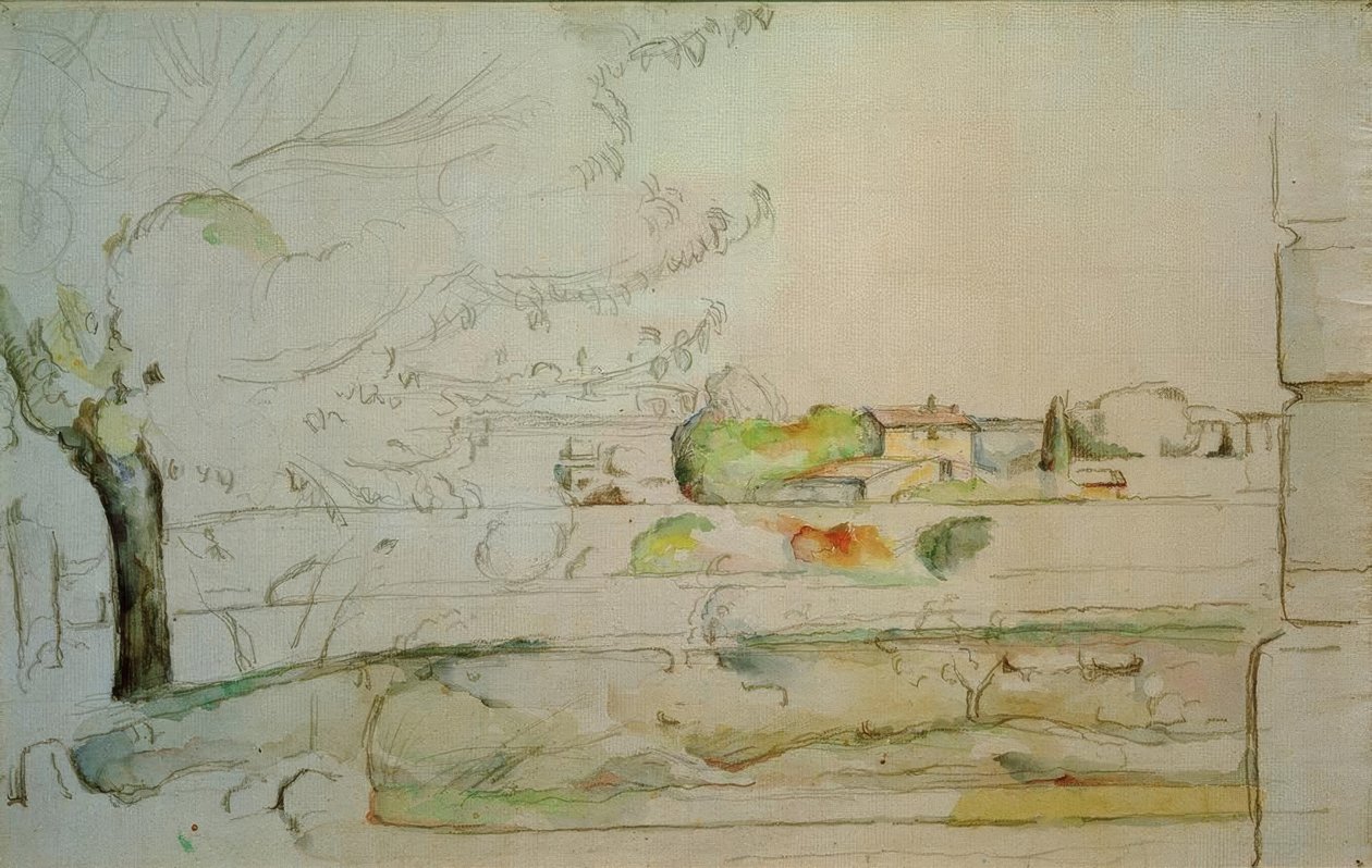 Bellevue slätt av Paul Cézanne
