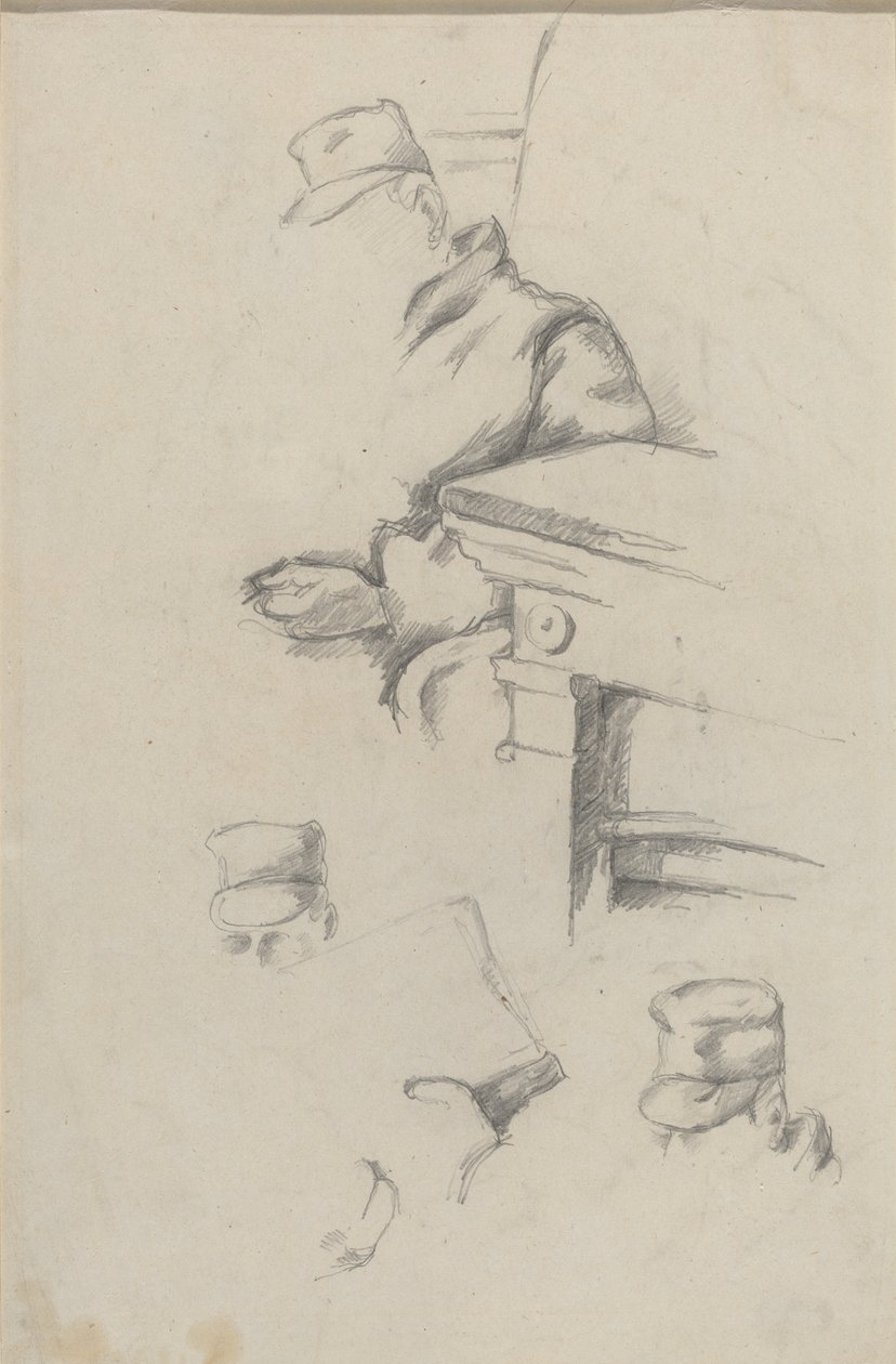 Konstnärens far [verso], c. 18651870. av Paul Cézanne