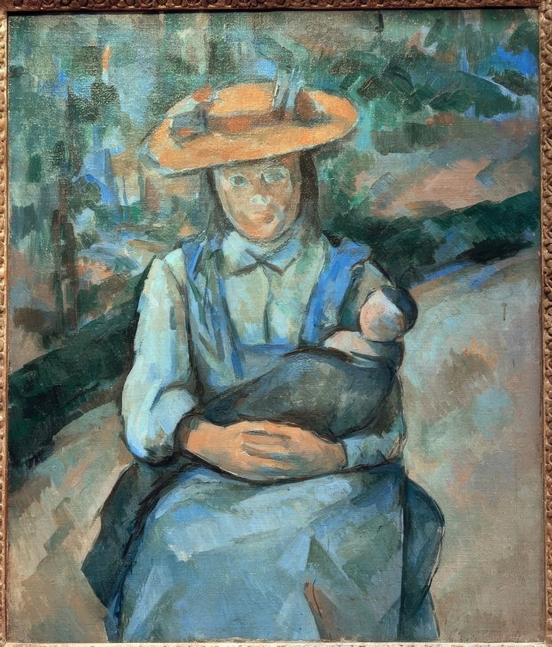 Flicka med docka av Paul Cézanne