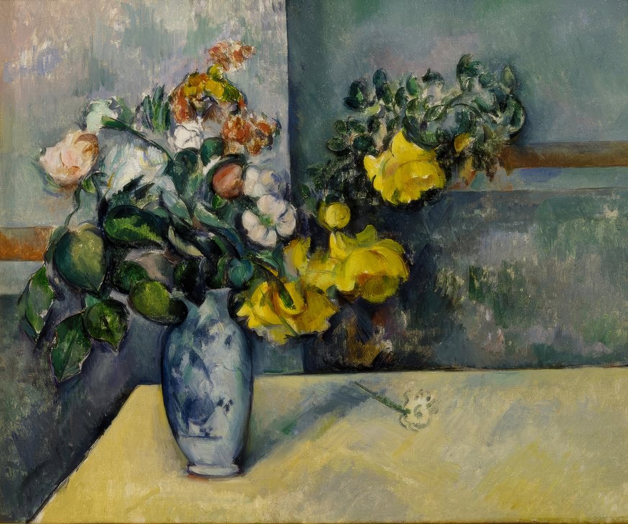Blommor i en vas av Paul Cézanne