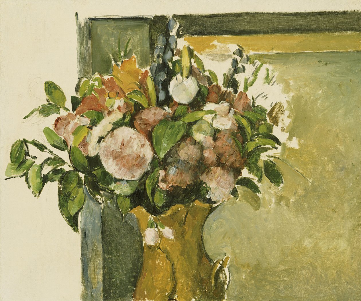 Blommor i en vas av Paul Cézanne