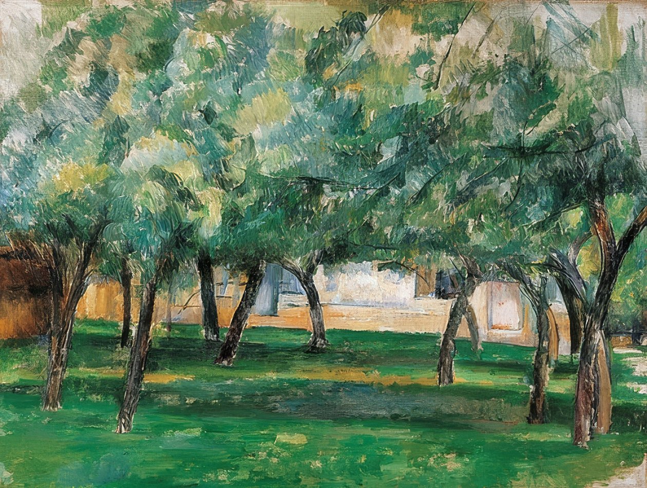 Hembygdsgård i Normandie. Omkring 1885-86 av Paul Cézanne