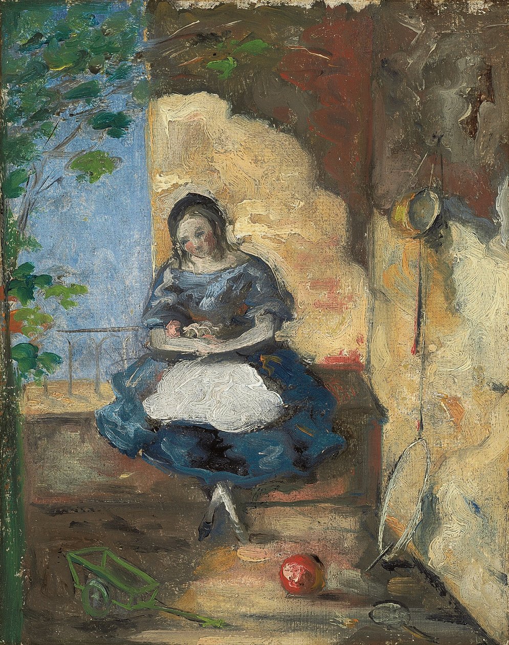 Flicka; Flicka, 1872-3 av Paul Cézanne