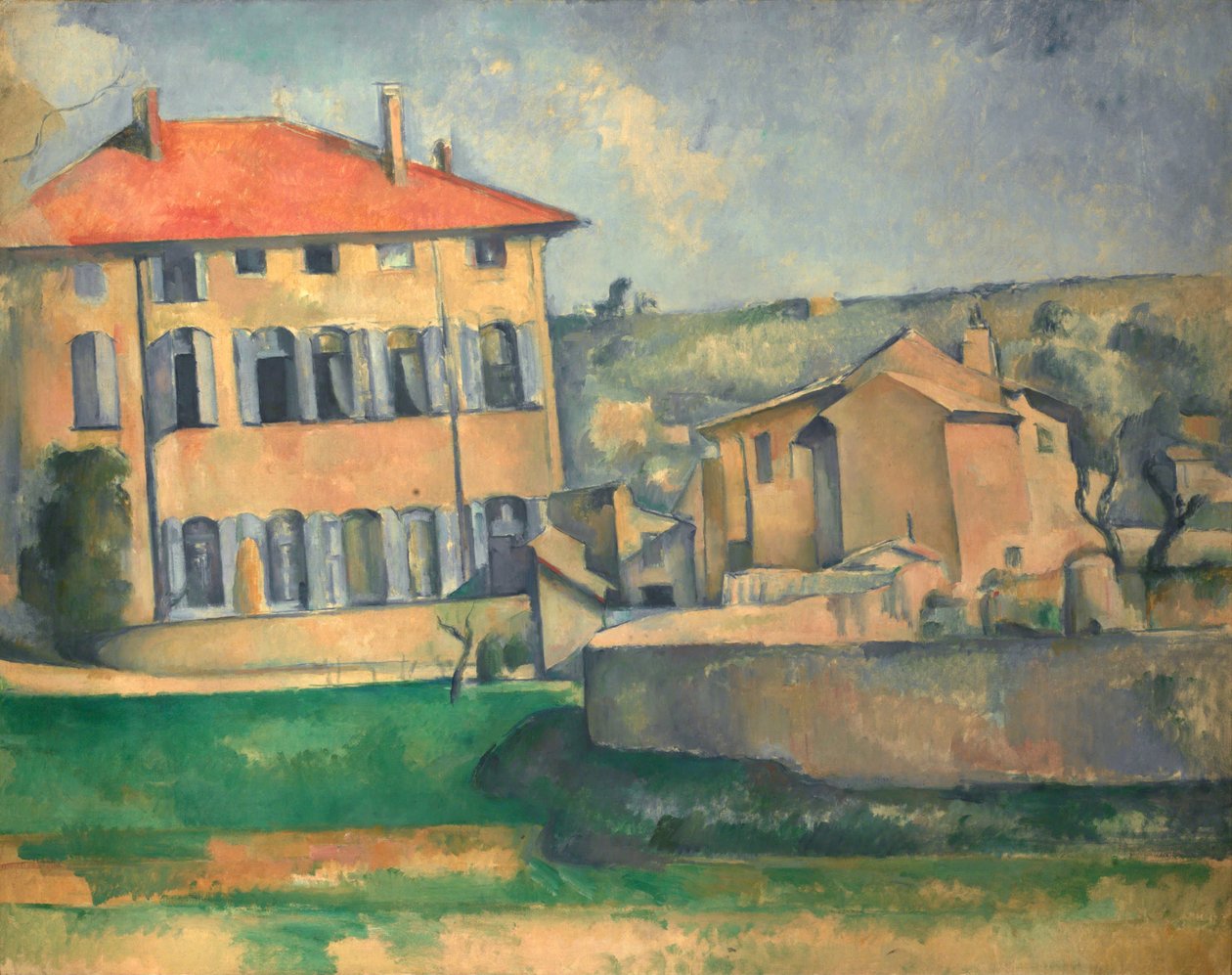 Hus i Aix, 1885-1887 av Paul Cézanne