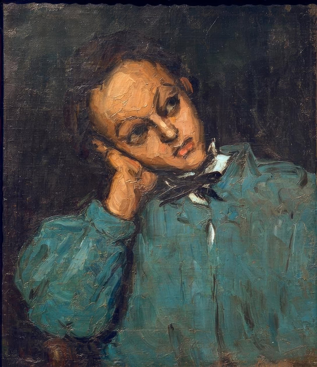 Pojke med stödd arm av Paul Cézanne