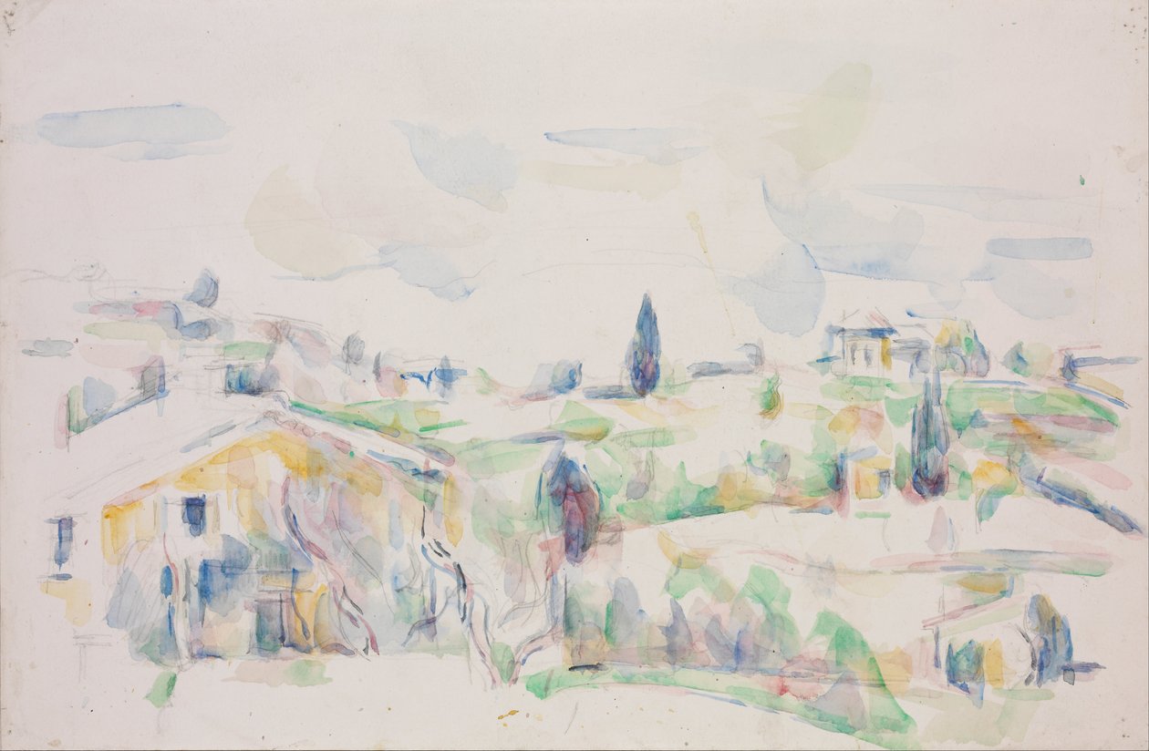 Landskap i Provence av Paul Cézanne