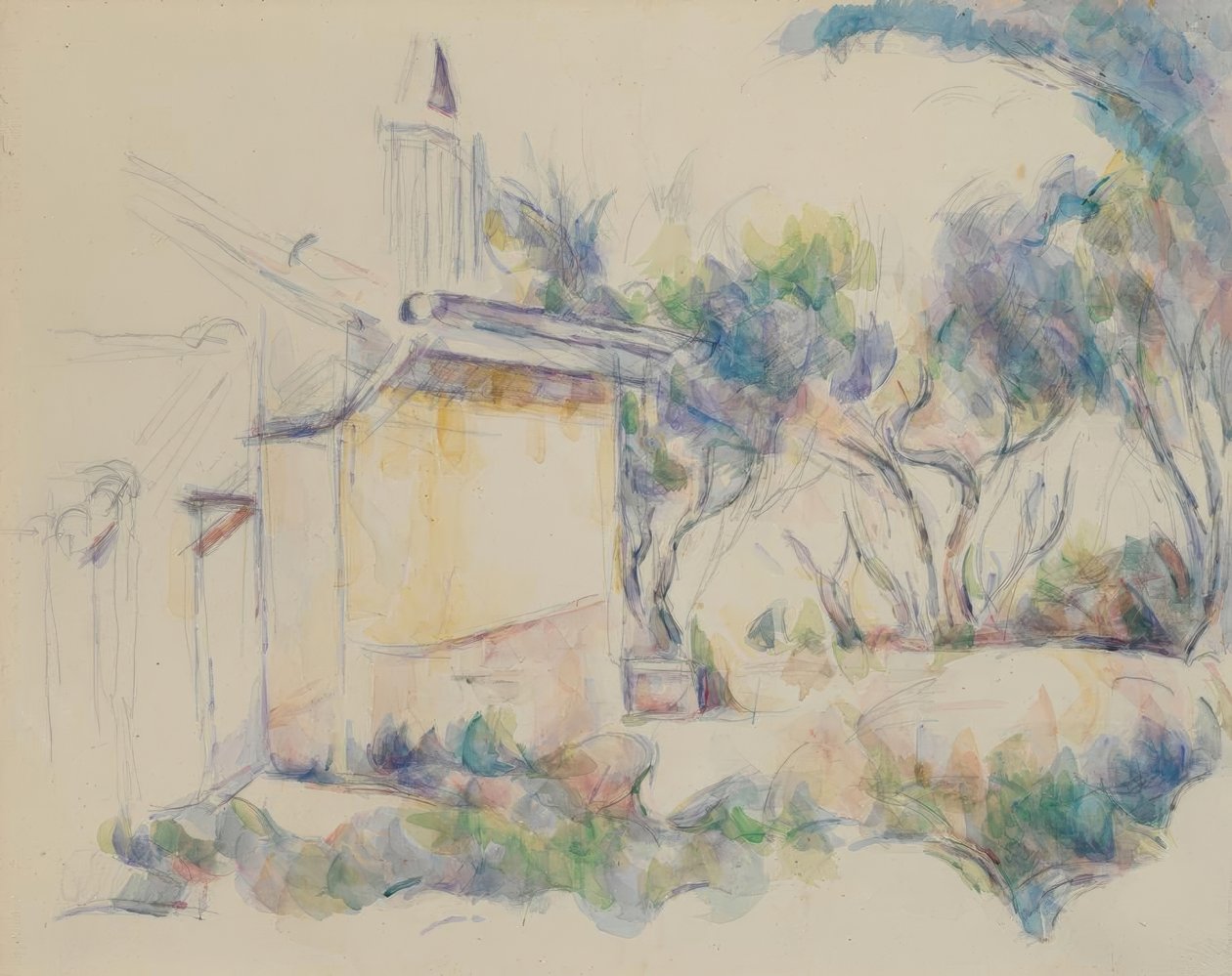 Cabanon de Jourdan av Paul Cézanne