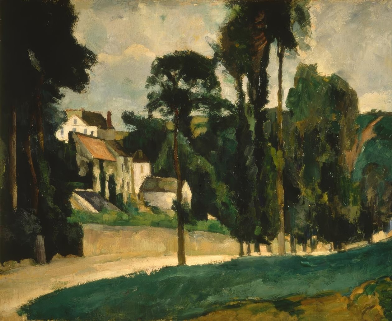 Le Clos des Mathurins i Pontoise av Paul Cézanne
