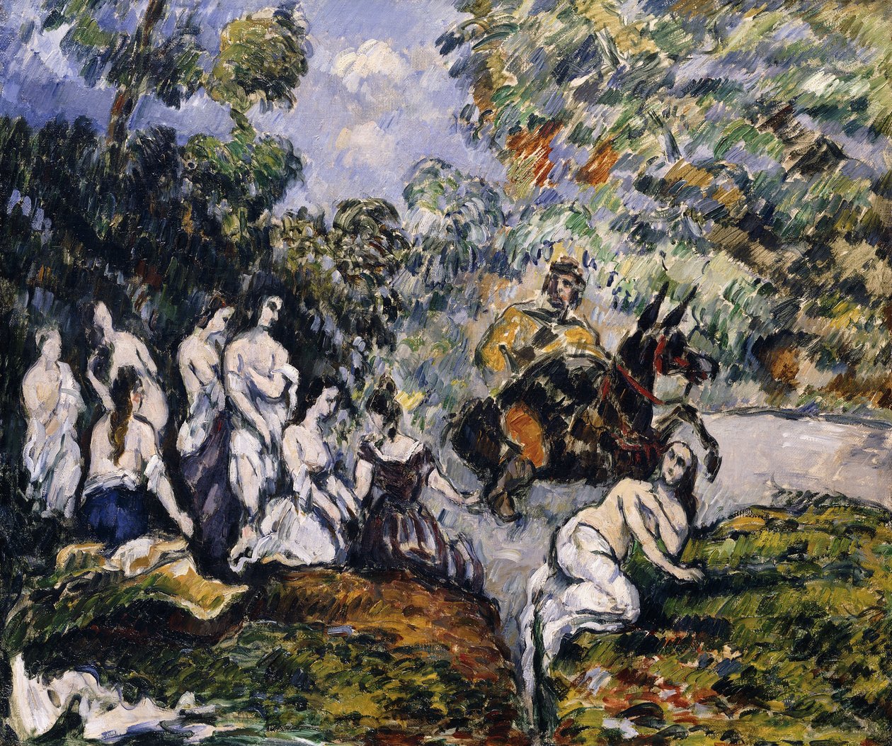 Legendarisk scen; Scene Legendaire, ca 1878 av Paul Cézanne