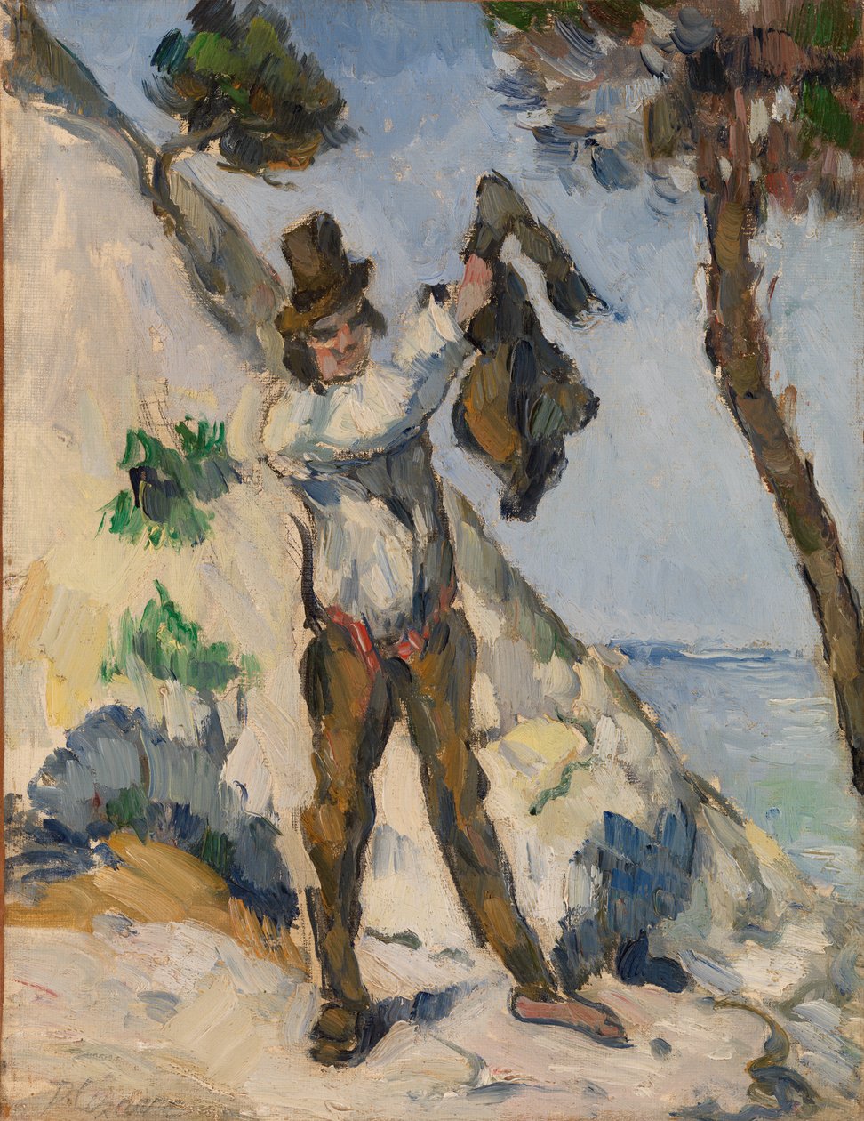 Man med en jacka av Paul Cézanne