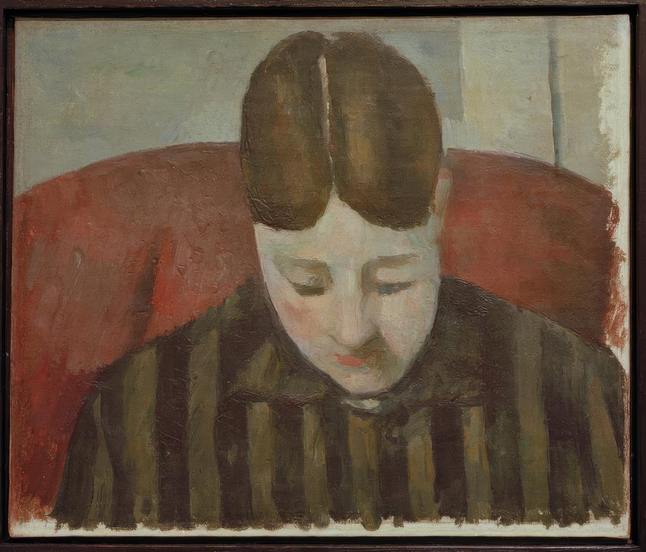 Porträtt av Madame Cézanne av Paul Cézanne