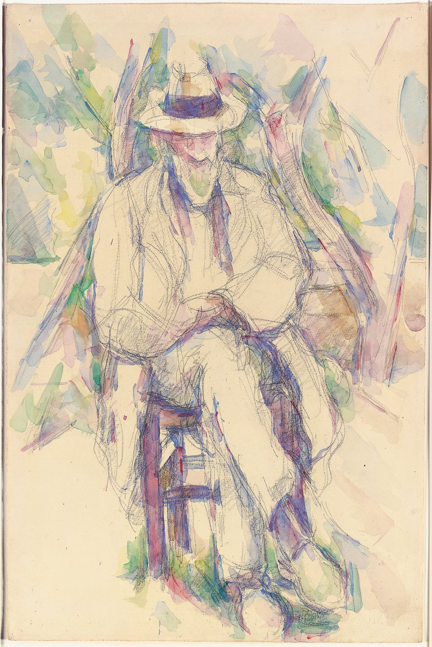 Porträtt av Vallier, 1904-06 av Paul Cézanne