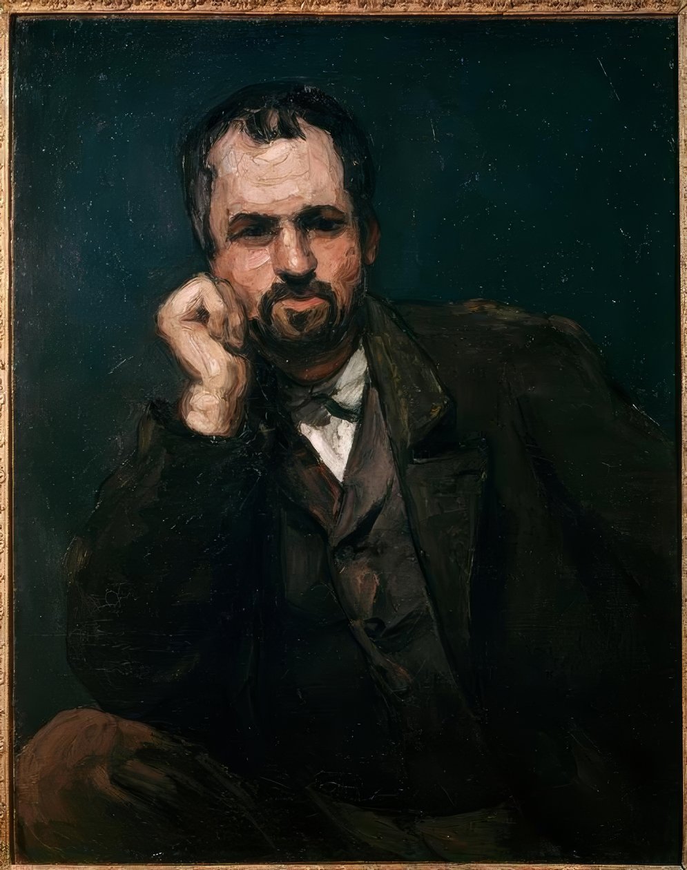 Porträtt av en man av Paul Cézanne