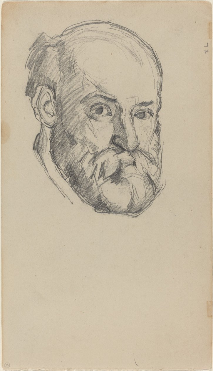 Självporträtt [recto], c. 18801882. av Paul Cézanne