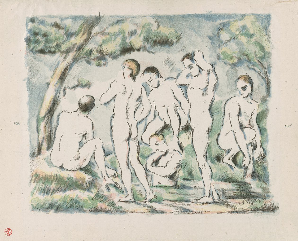 Små badare av Paul Cézanne