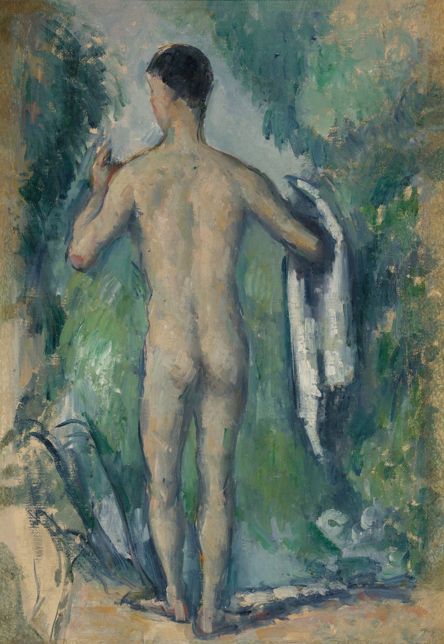 Stående badare, sedd bakifrån, 187982. av Paul Cézanne