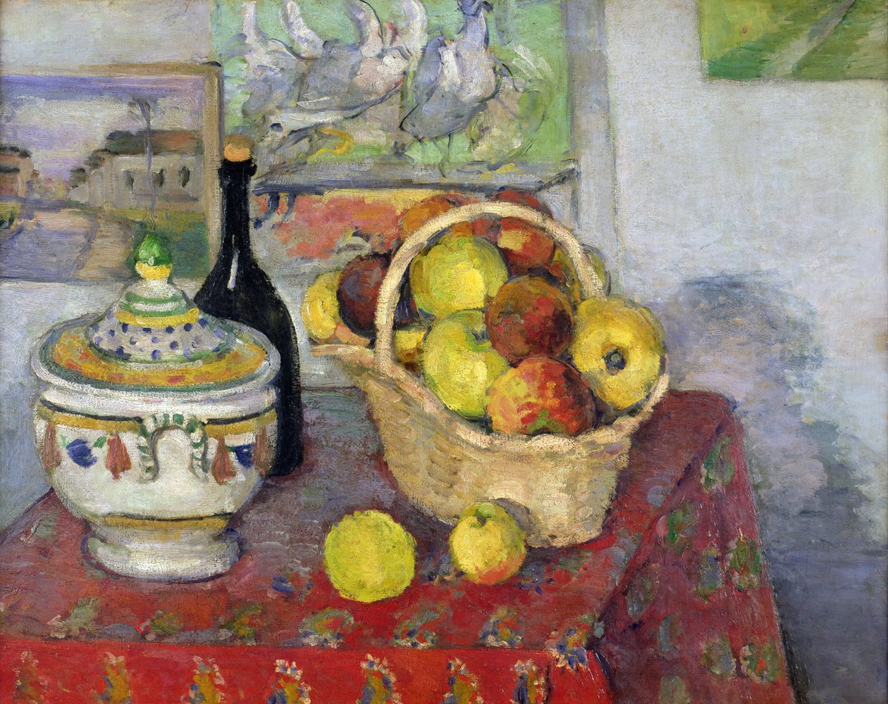 Stilleben med Terrin, c.1877 av Paul Cézanne