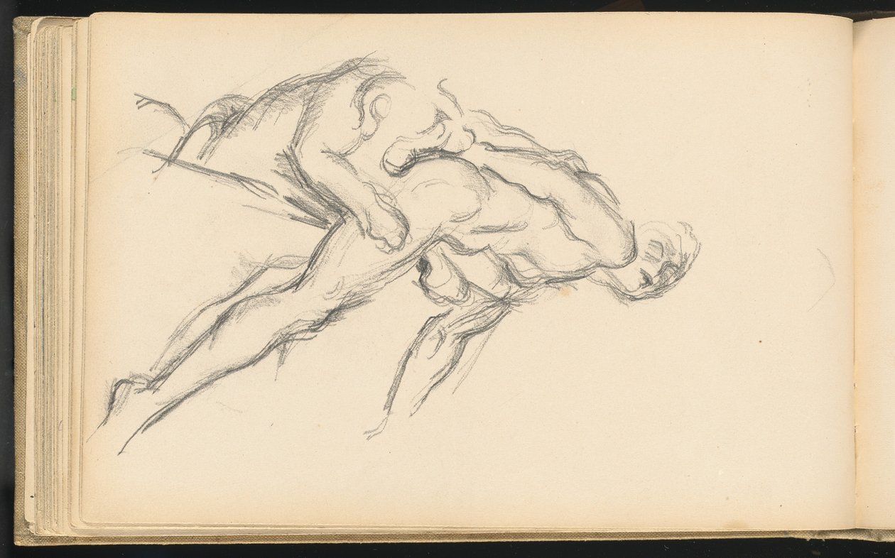 Studie av Pugets "Milo of Crotona" av Paul Cézanne
